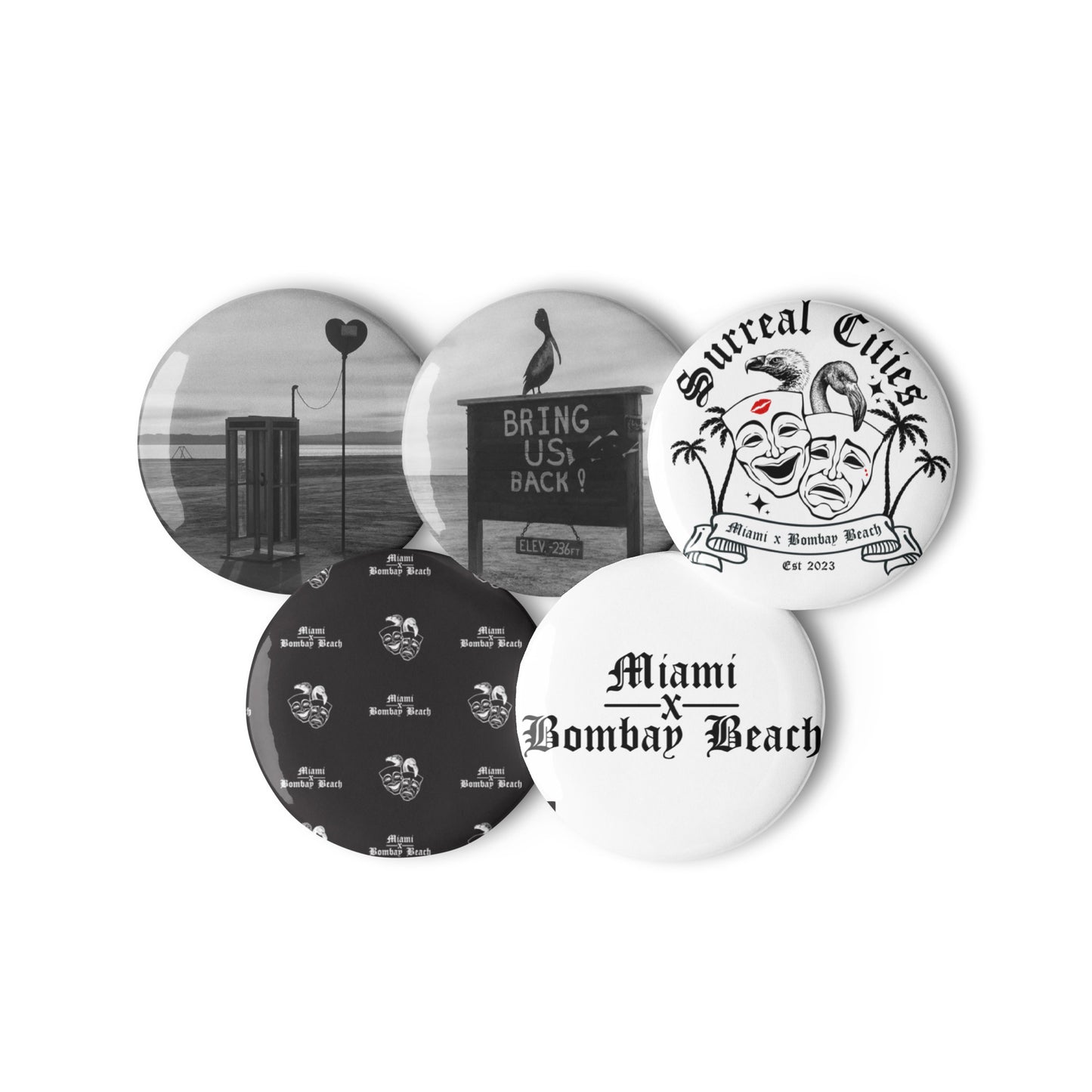 Miami x Bombay Beach Pin Set