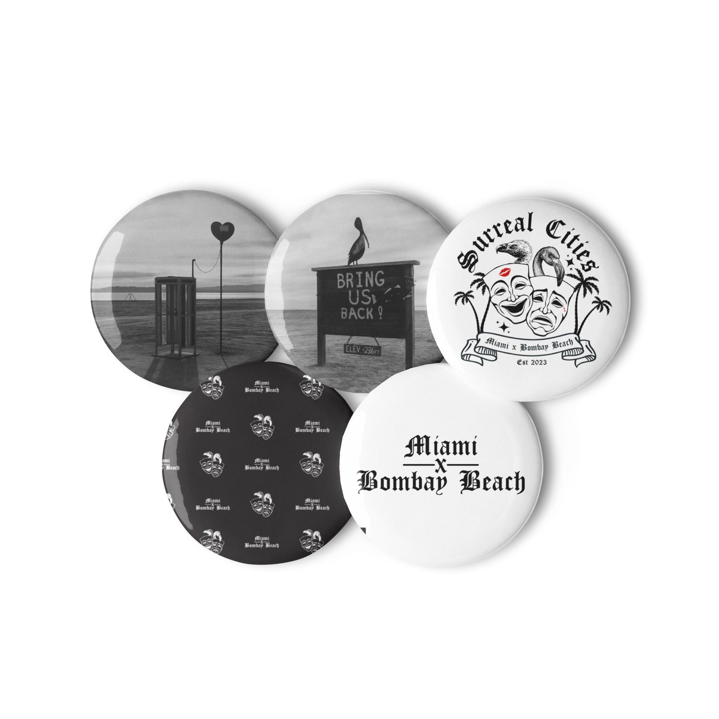 Miami x Bombay Beach Pin Set